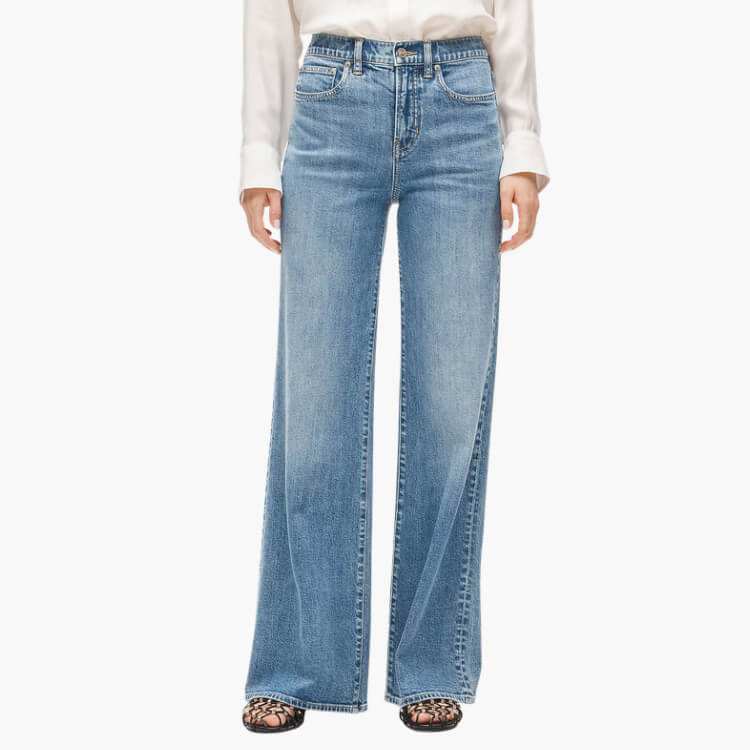 High-Waisted Denim Trouser Jean 