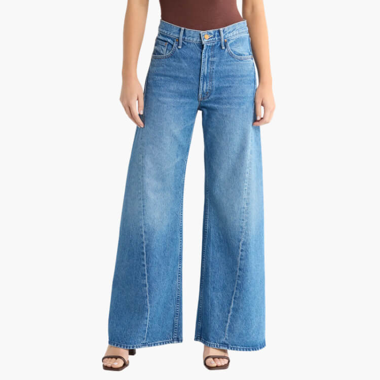 Lemon Twist High Waist Wide Leg Jeans