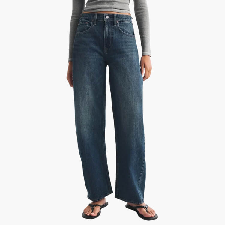High Rise Barrel Jean