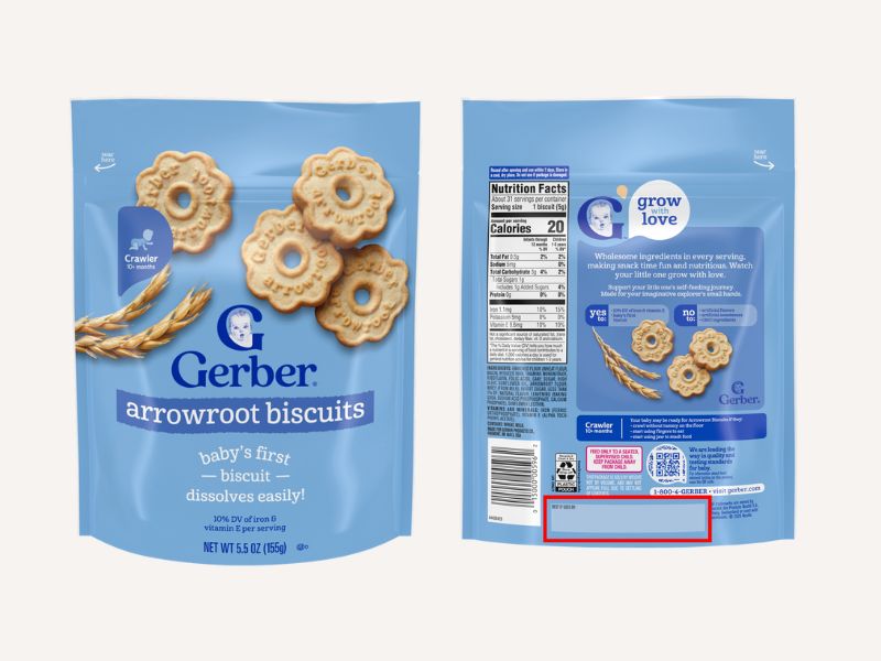 gerber arrowroot biscuit recall