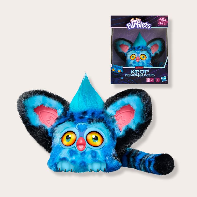 Furby Furblets <em>KPop Demon Hunters</em> Derpy Tiger Mini Electronic Plush Toys