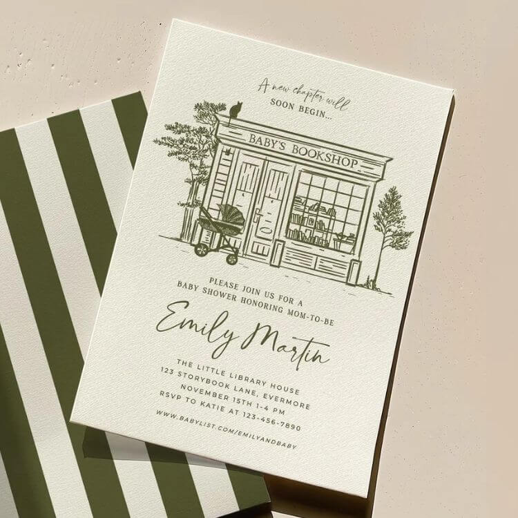 A New Chapter Baby Shower Invitation