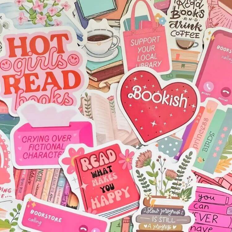 Bookish Reading Sticker Pack