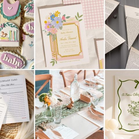 book themed baby shower