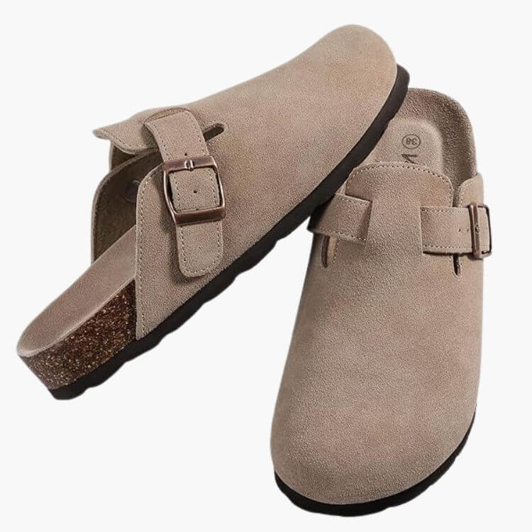 KIDMI Genuine Suede Clogs for Women