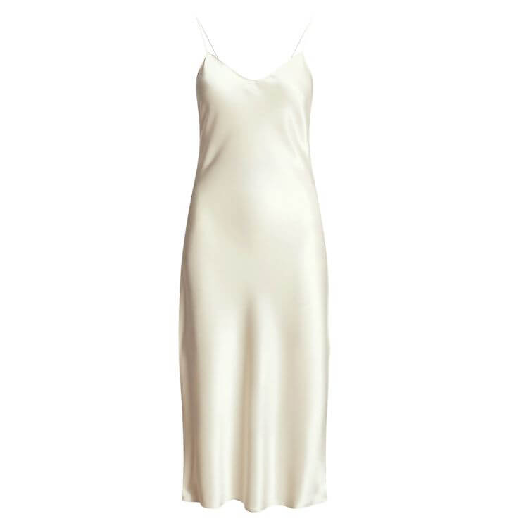 90s style slip dress from Quince