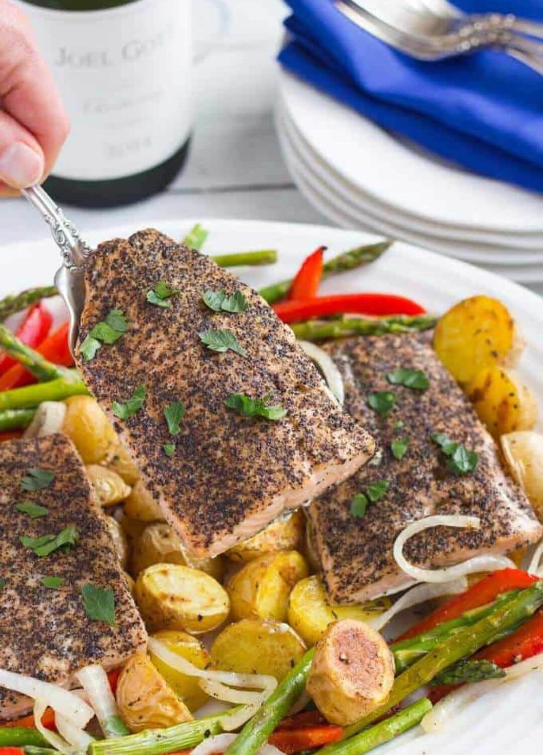 salmon sheet pan dinner