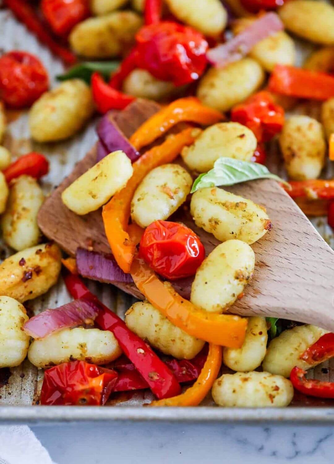 gnocchi and veggies