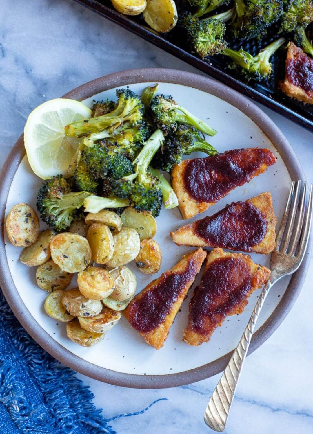 bbq tofu dinner