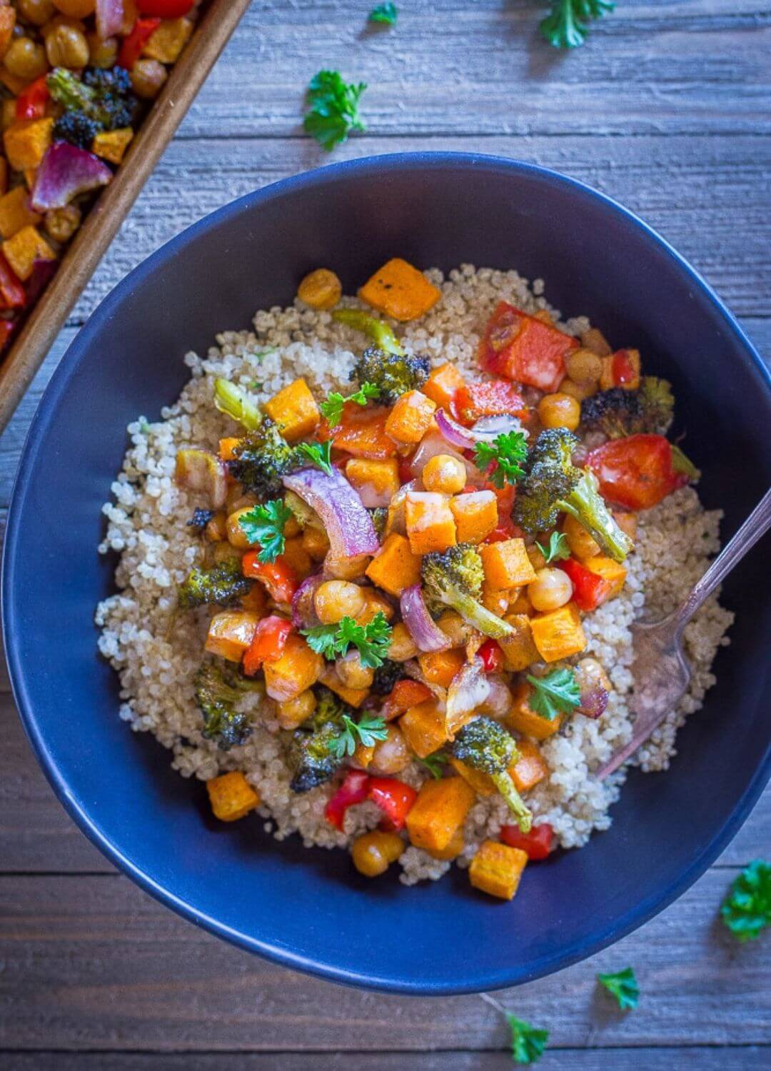 vegan chickpea bowls