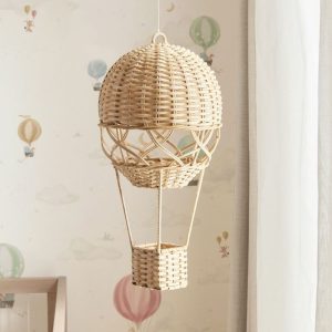 Pottery Barn Kids Rattan Hot Air Balloon Mobile	