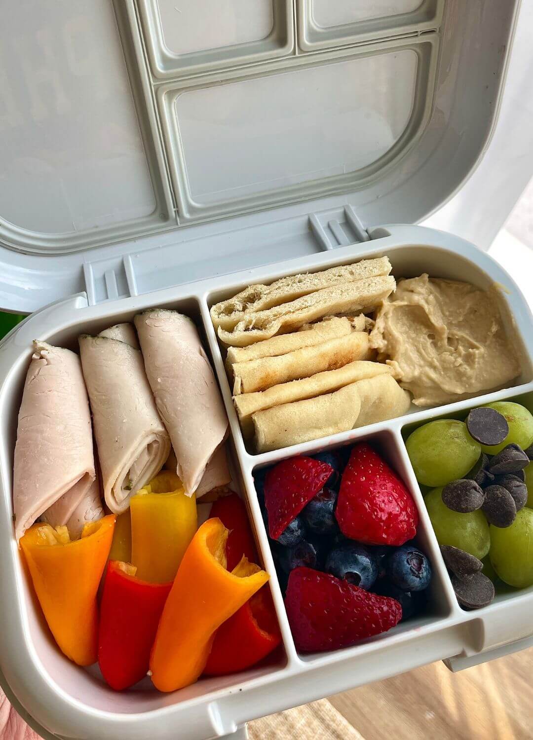 turkey and pita bento box