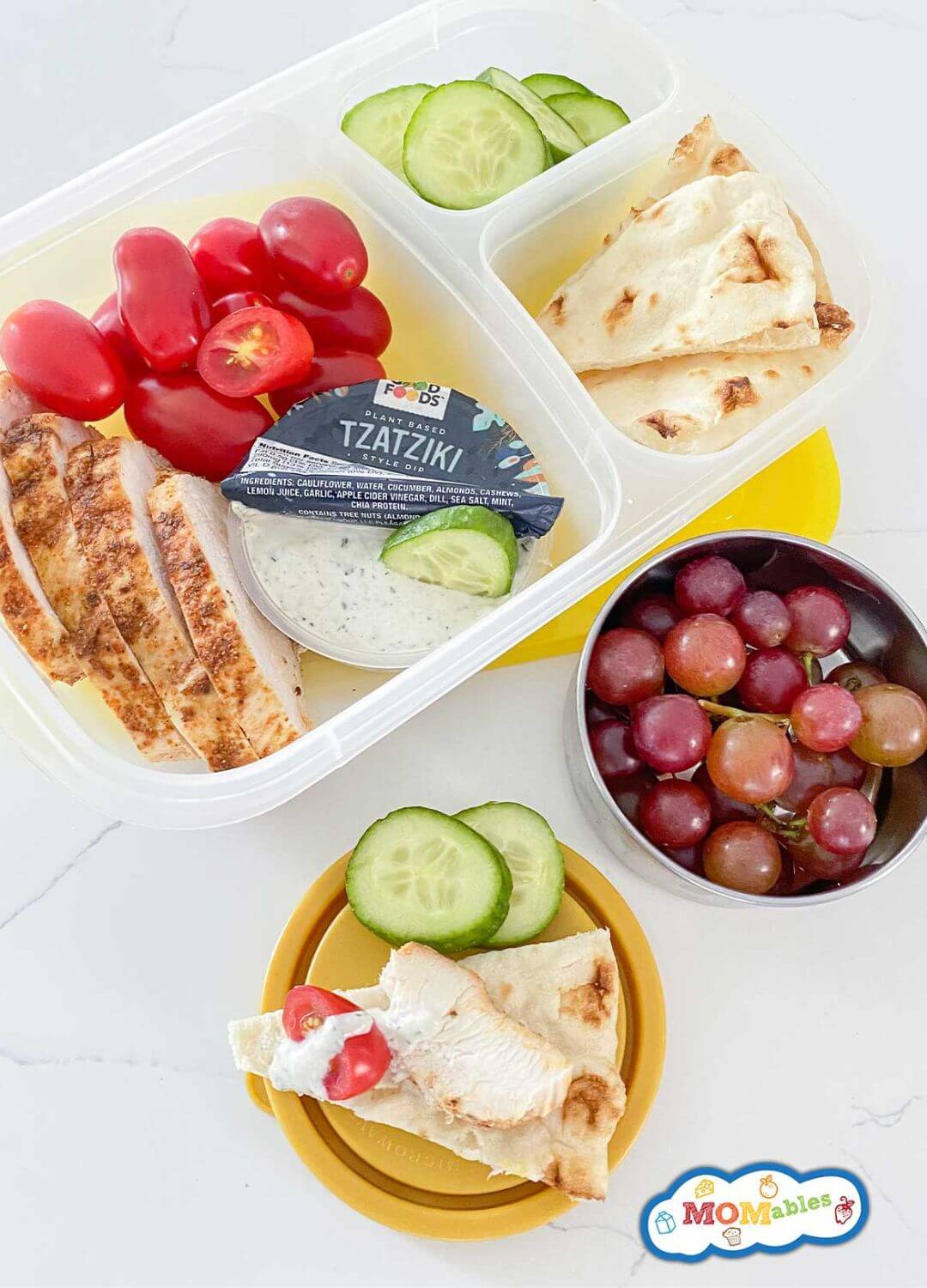 greek chicken bento box