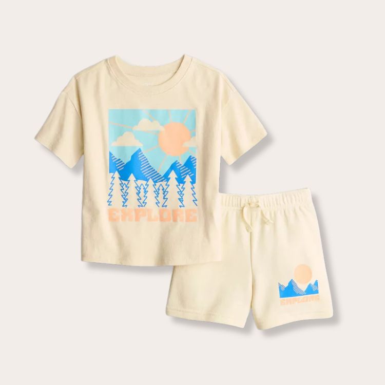 Knit Tee & Shorts Set