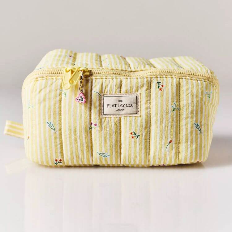 Marshmallow Flat Lay Makeup Bag 