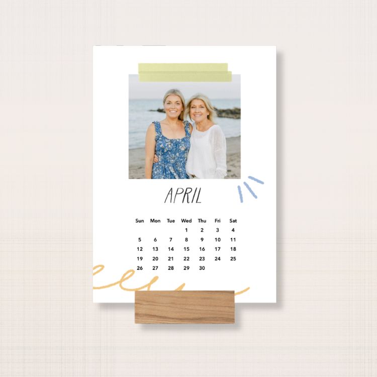 Wood Block Calendar