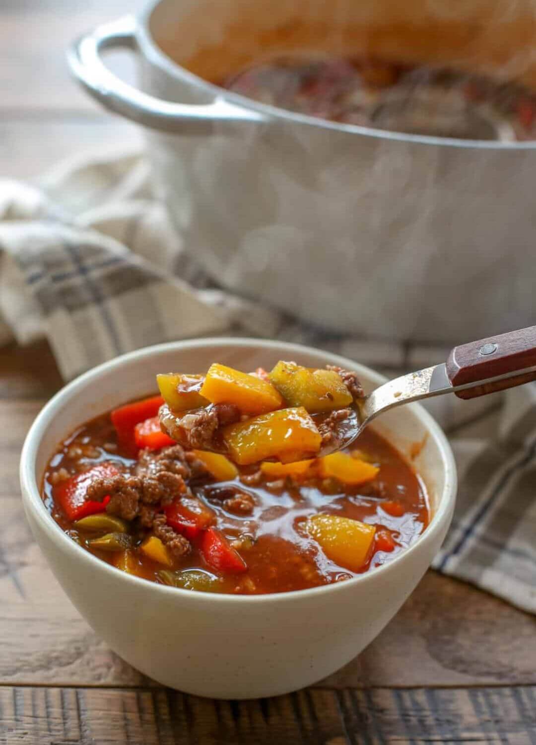stuffed pepper soup ground beef dinner ideas