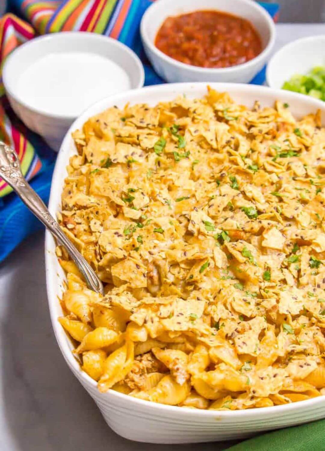 taco mac and cheese casserole