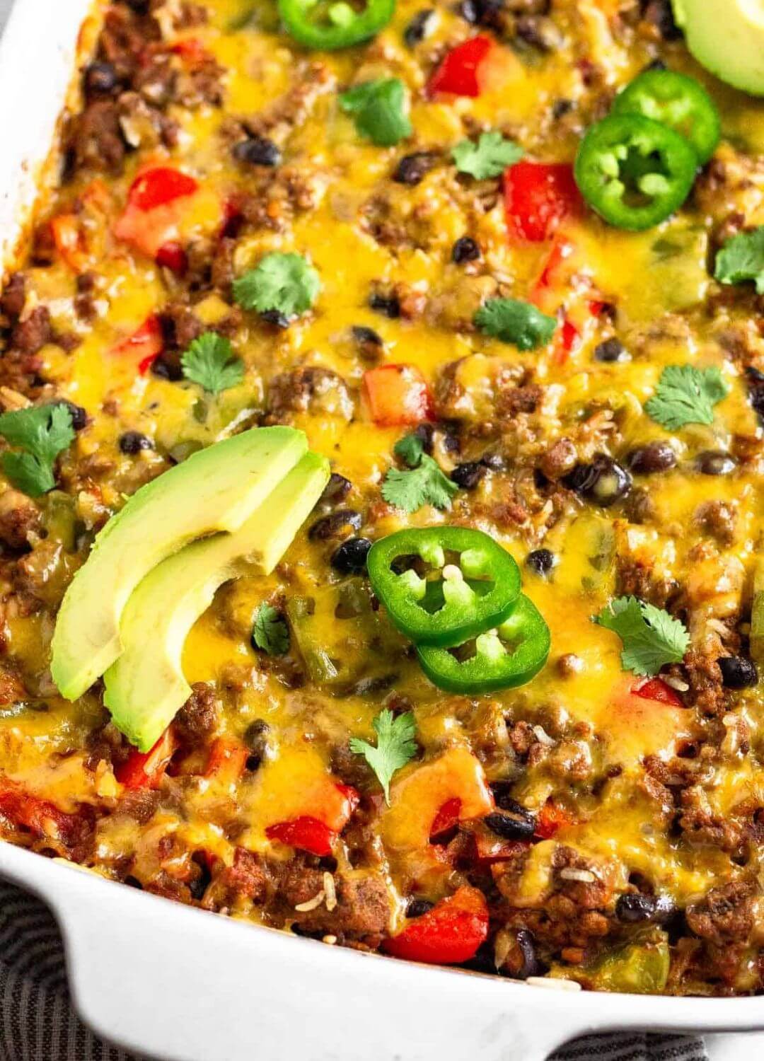 beef burrito casserole