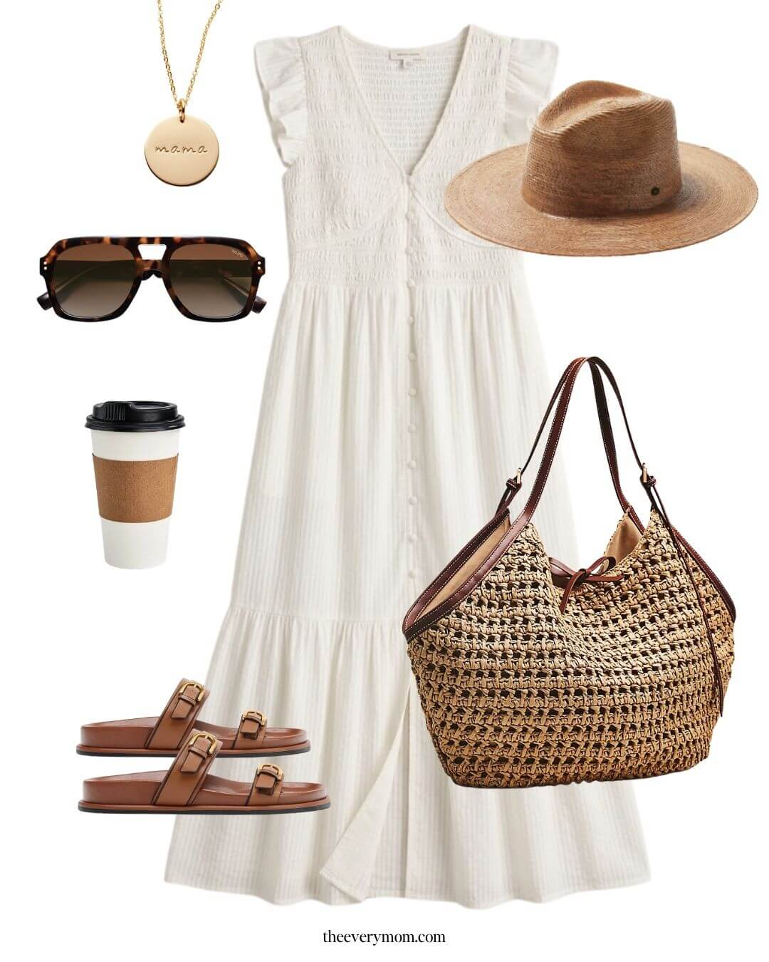 Mother's day outfit for casual breakfast or brunch 
