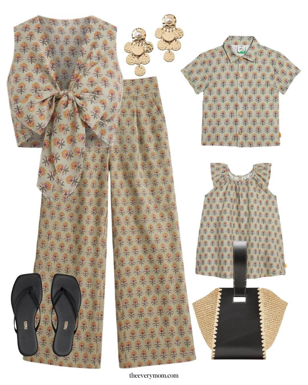Mommy and me cute outfit idea for Mother's Day 