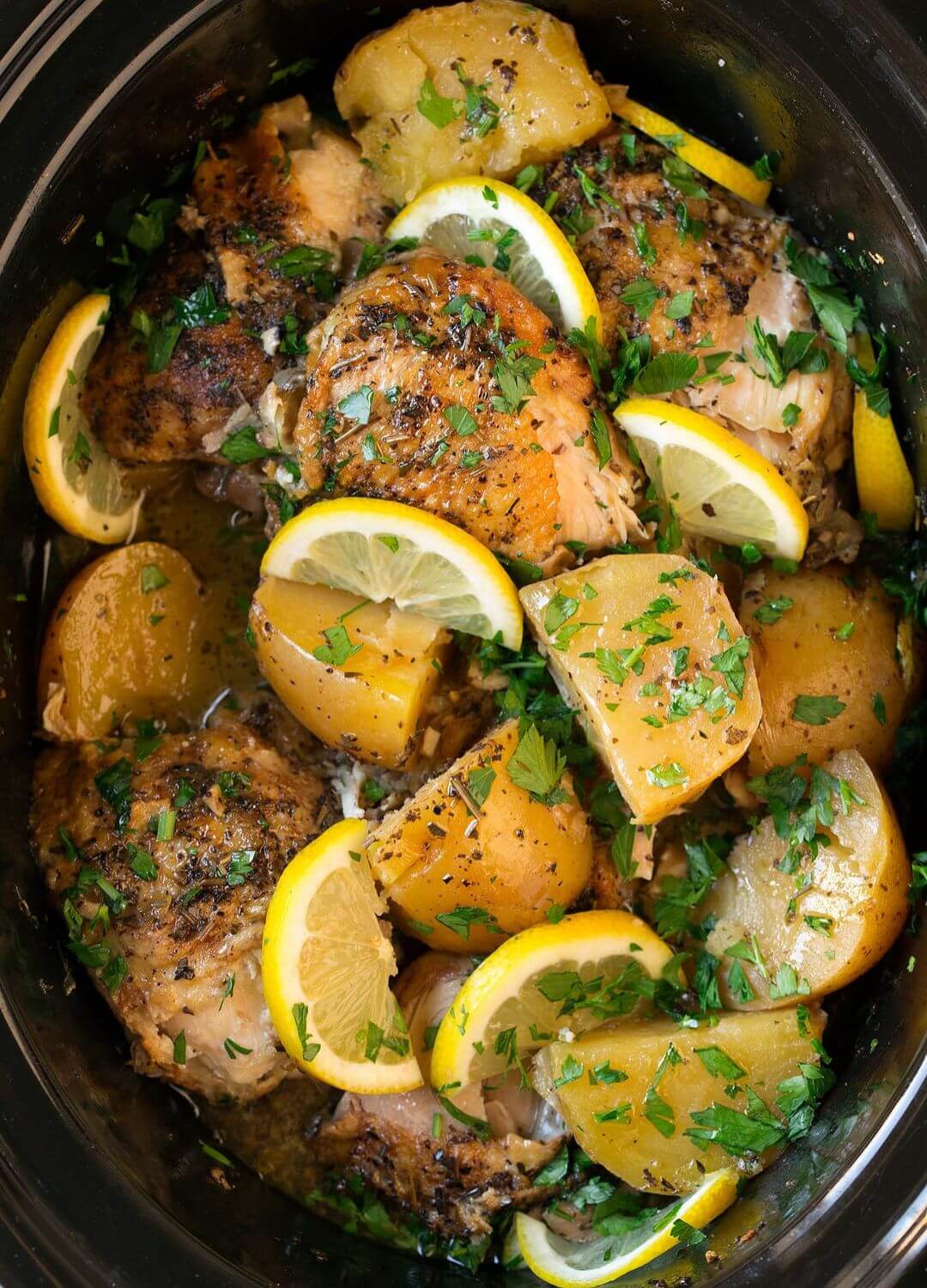 lemon chicken and potatoes