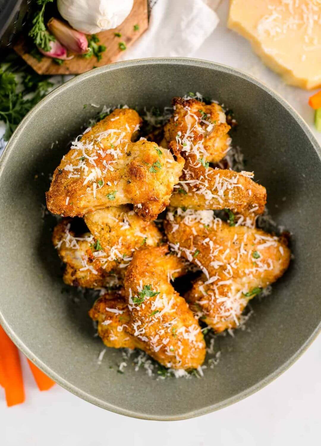 garlic paremsan wings