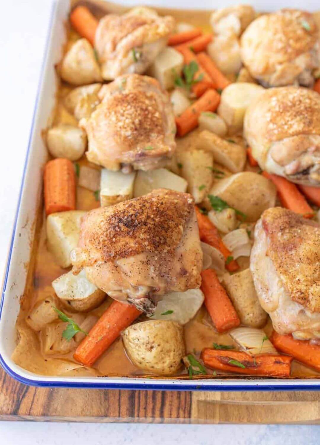 roasted chicken thighs