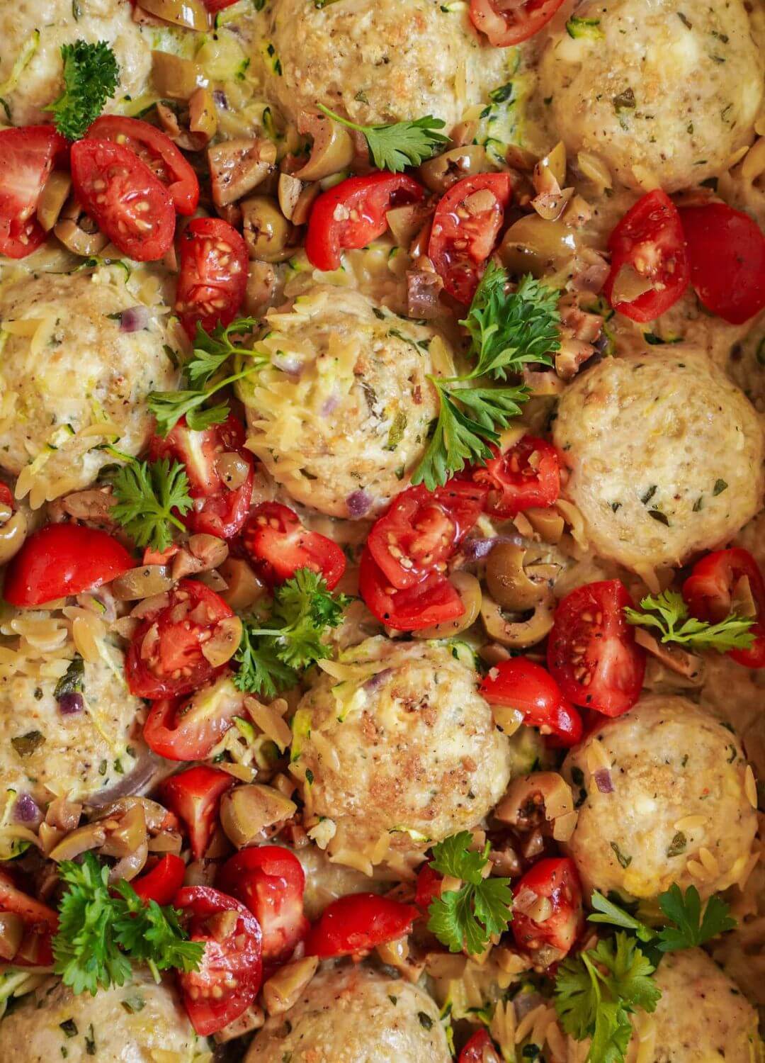 chicken orzo bake