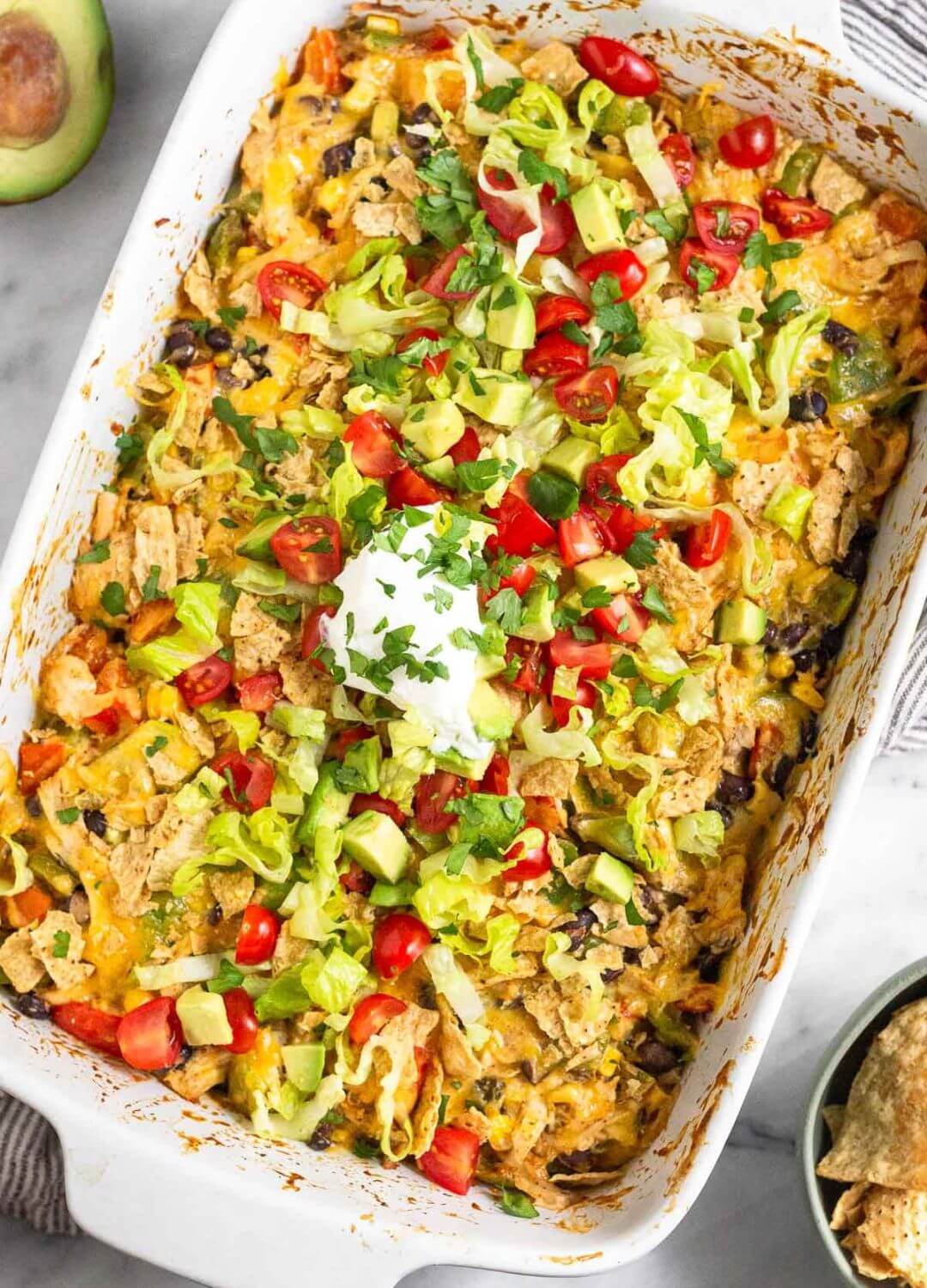 chicken taco casserole