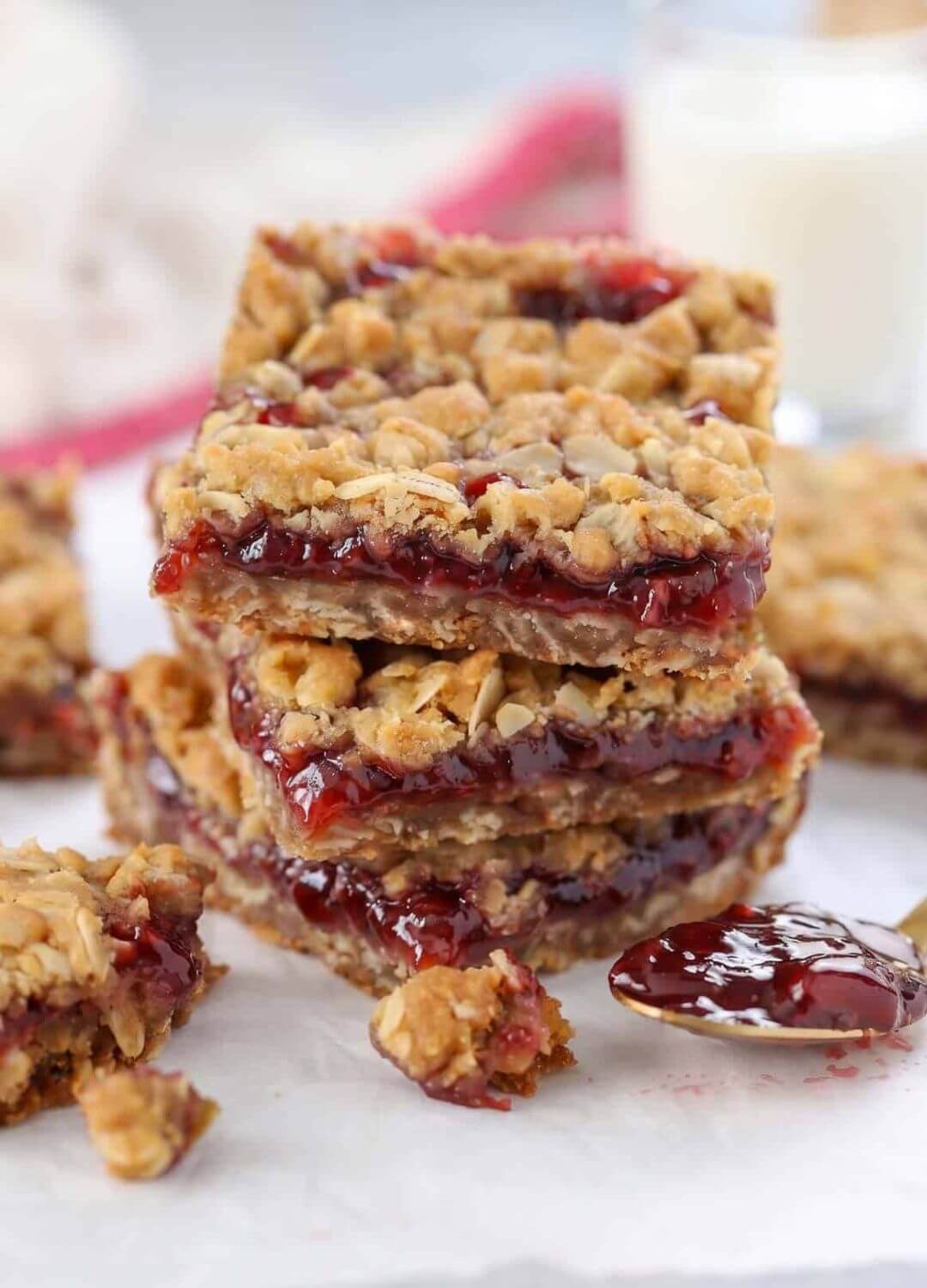 oatmeal jam bars '90s food