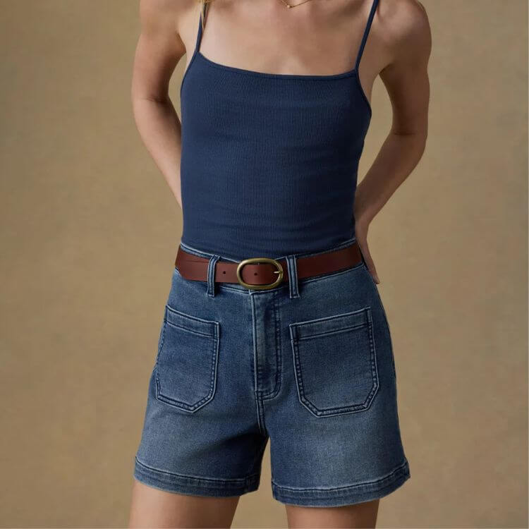 Stretch Terry Patch Pocket Short - Riverton