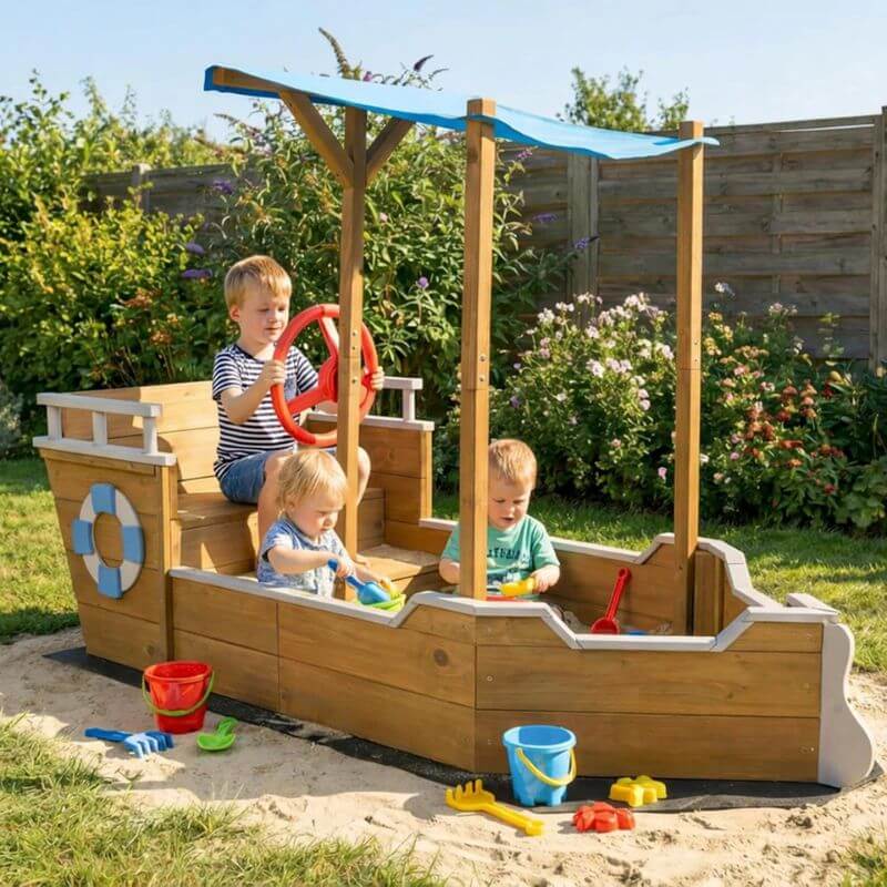 kids playing in sandbox