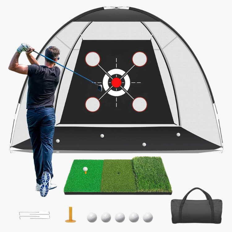 Golf Net with Practice Mat