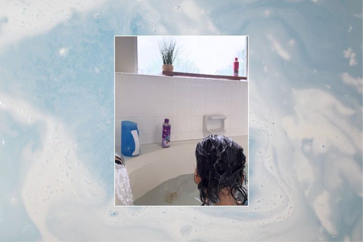 child's farm bath