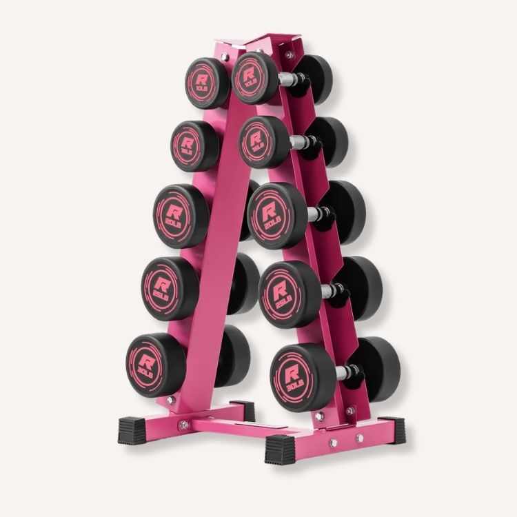 Dumbbell Set and Rack