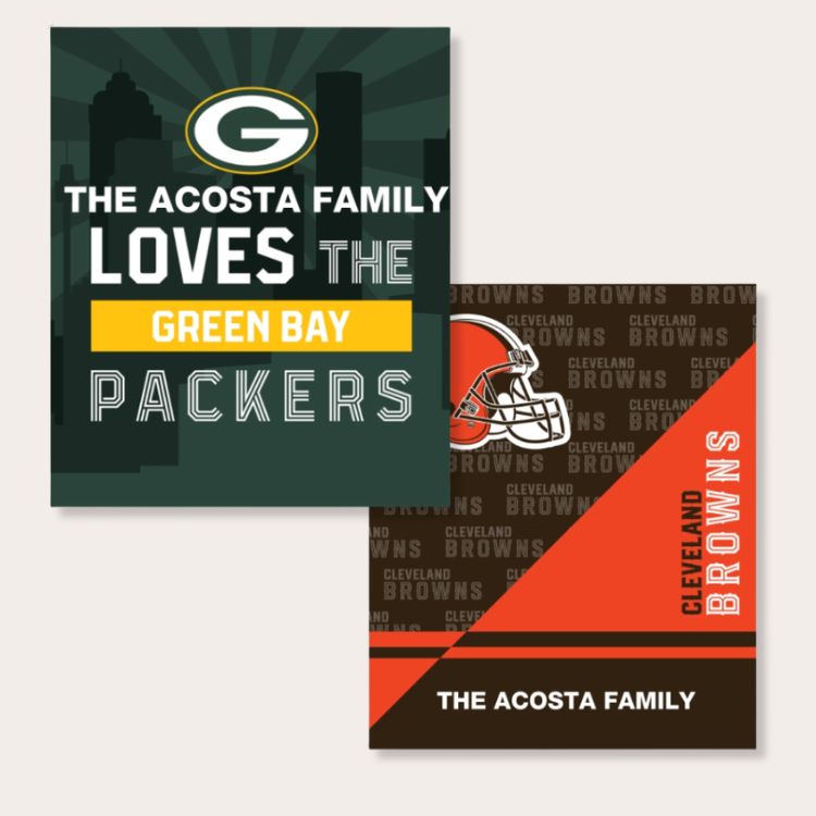 Personalized NFL Blanket