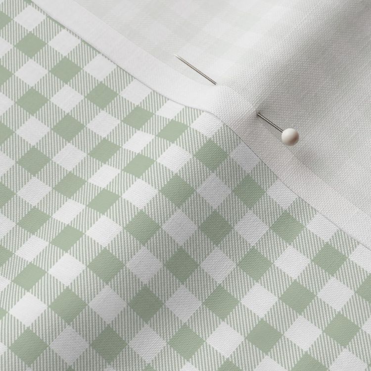 Fabric in Sage Ginngham
