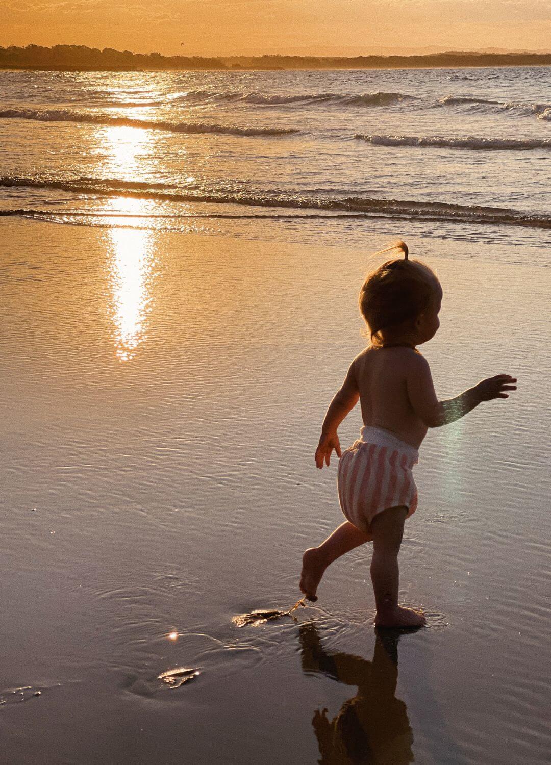baby on the beach