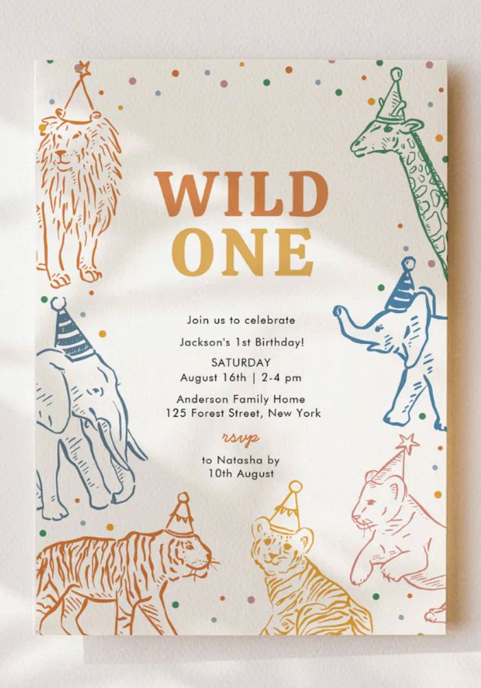 wild one birthday invitation