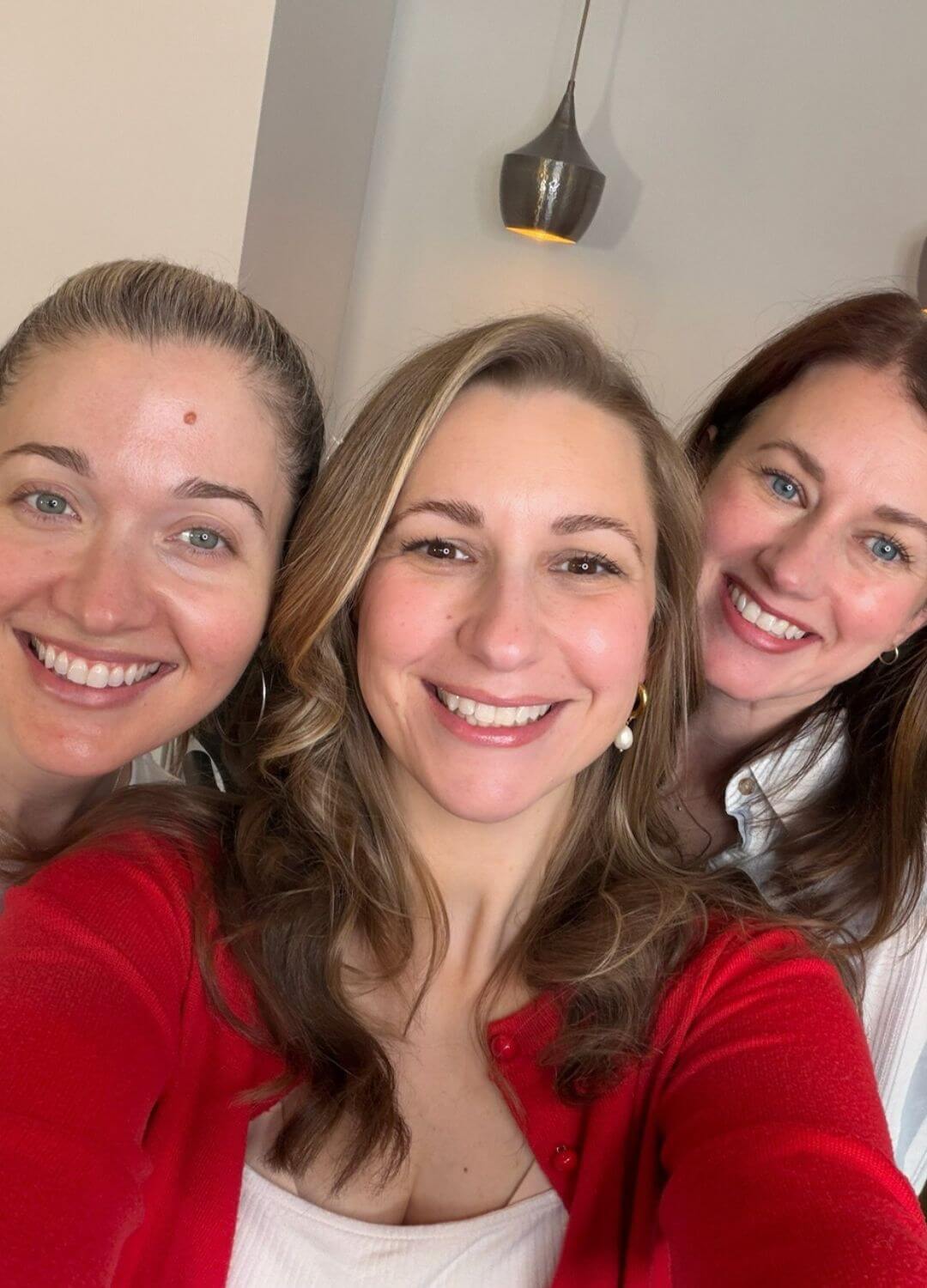 selfie of women with makeup done