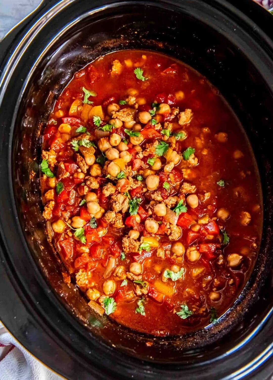 turkey chickpea chili crockpot recipes