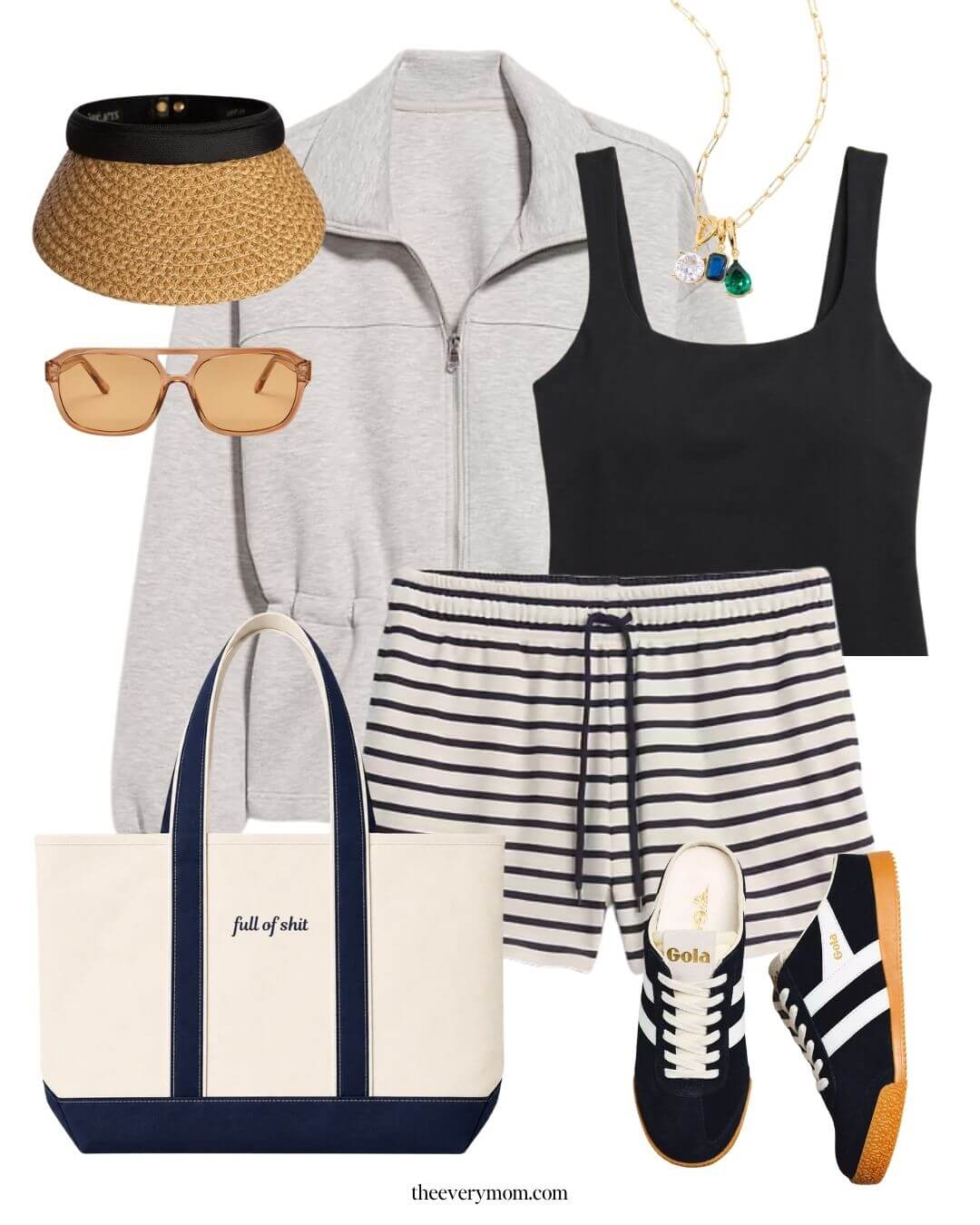 summer athleisure capsule outfit 1
