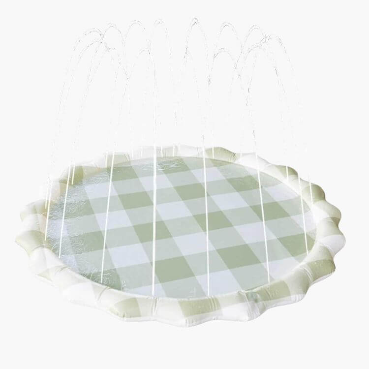 Gingham Splash Pad for Kids