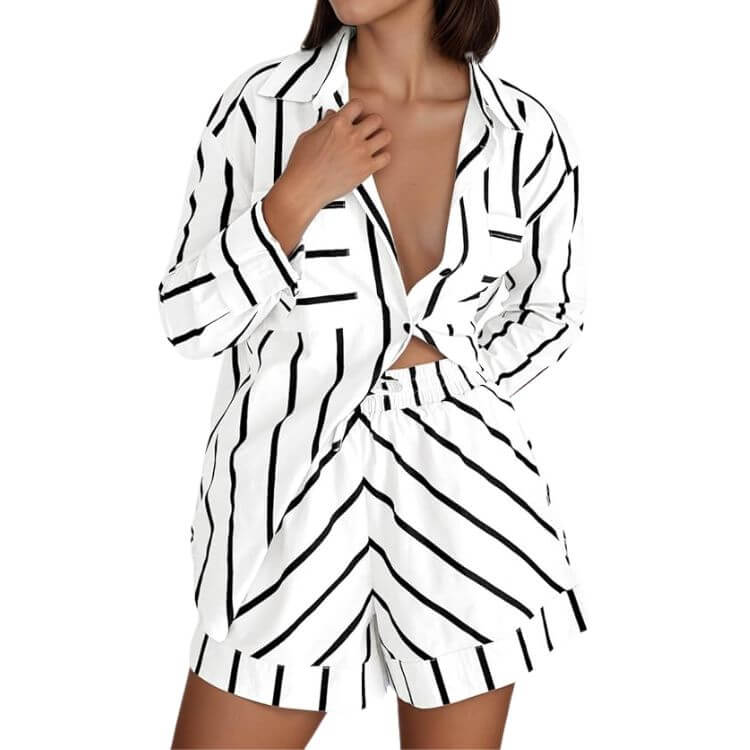 Two piece striped set