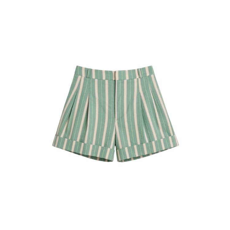 striped shorts