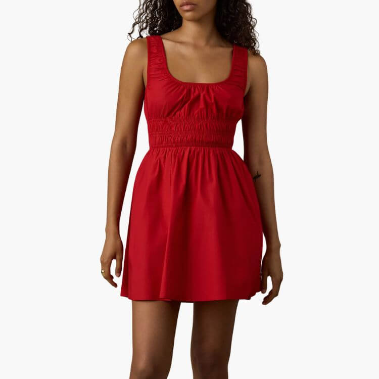Coastal Poplin Mini Dress