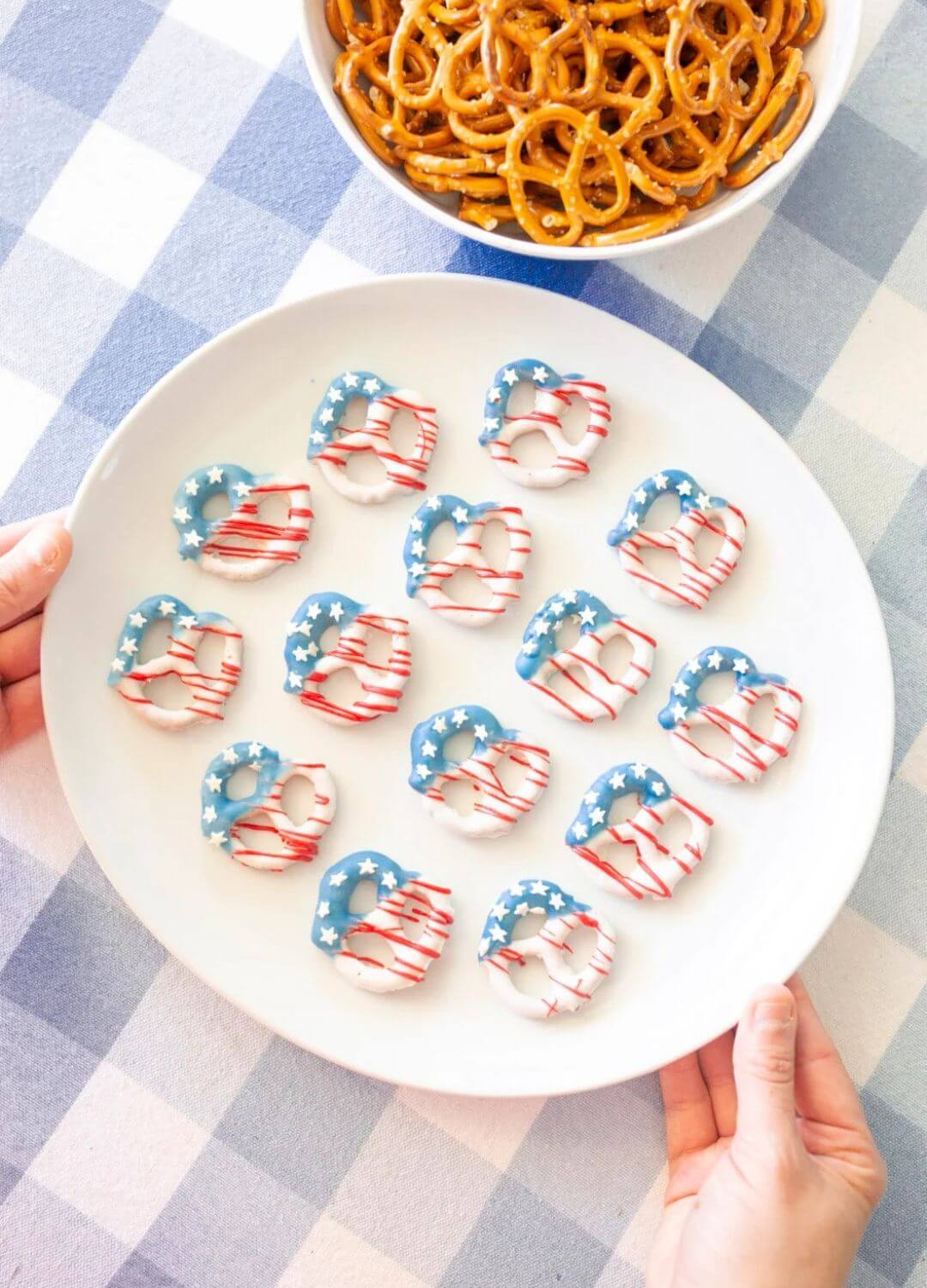 american flag pretzels