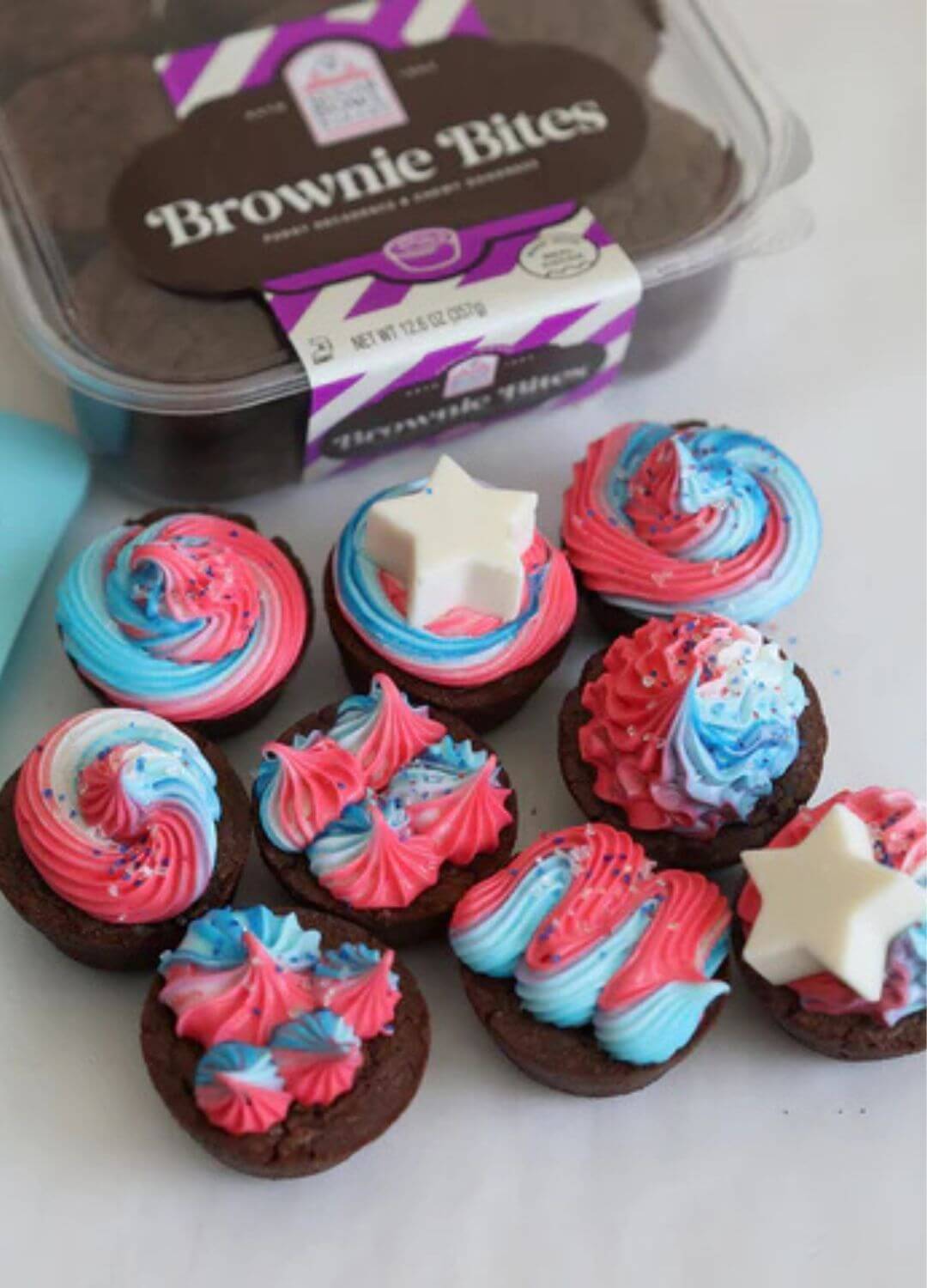 tri color brownies