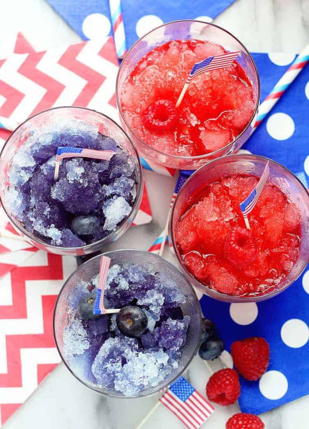 patriotic snow cones